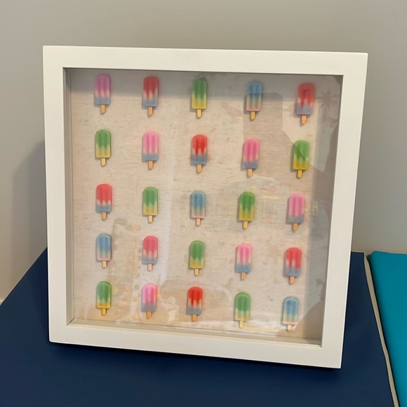 Popsicle Shadow Box Pop Wall Art or Frame - Picture 1 of 6